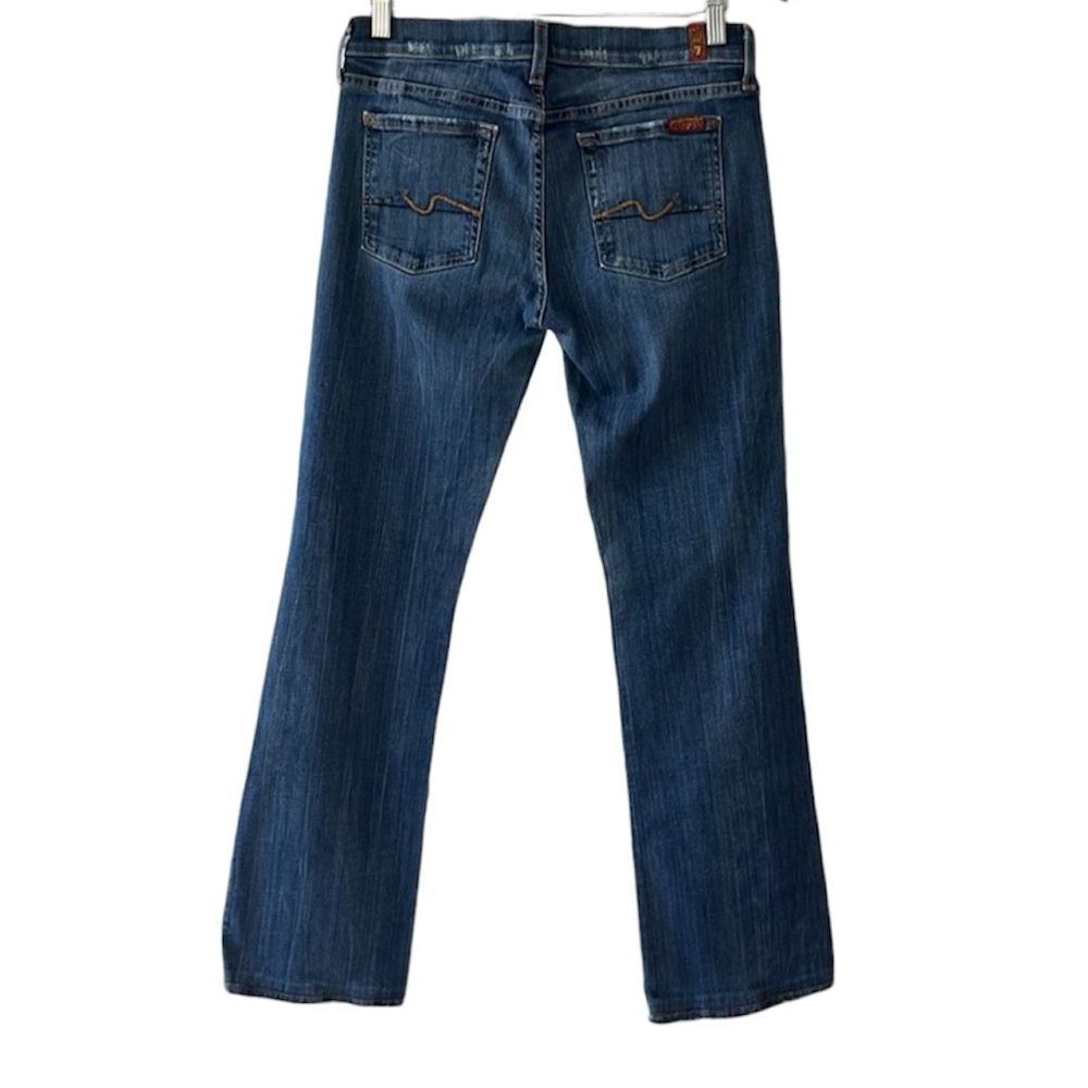 7 For All Mankind Women's Blue Boot Cut Jeans